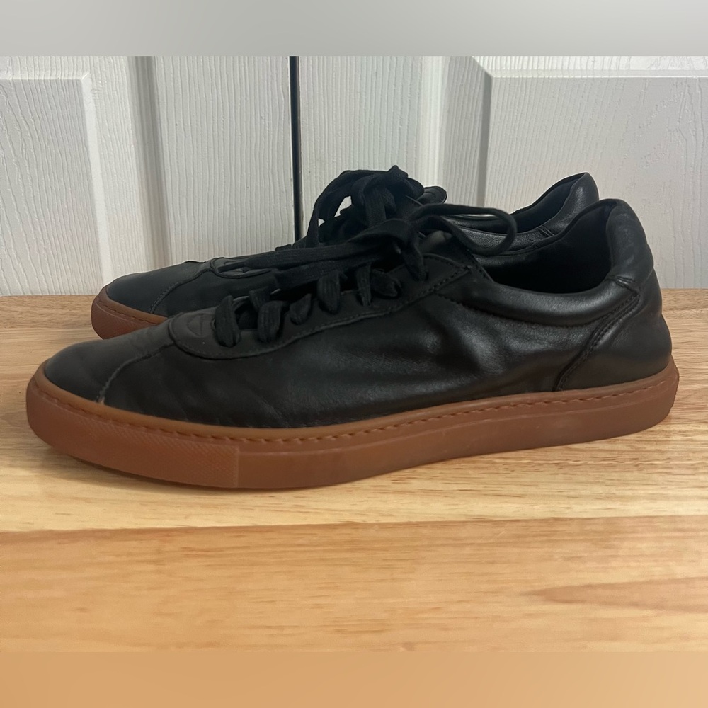 M. Gemi Black Leather Sneakers 39.5